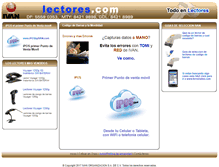 Tablet Screenshot of lectores.com